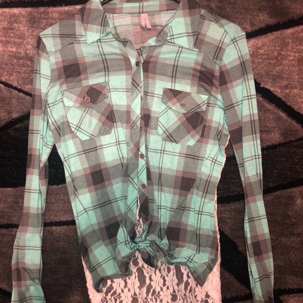 Plaid Button-Up